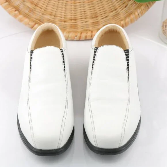 VTG Nike Womens Air Presto Golf Shoe Size 8 White Slip On Soft Spikes Verdana - Picture 3 of 12